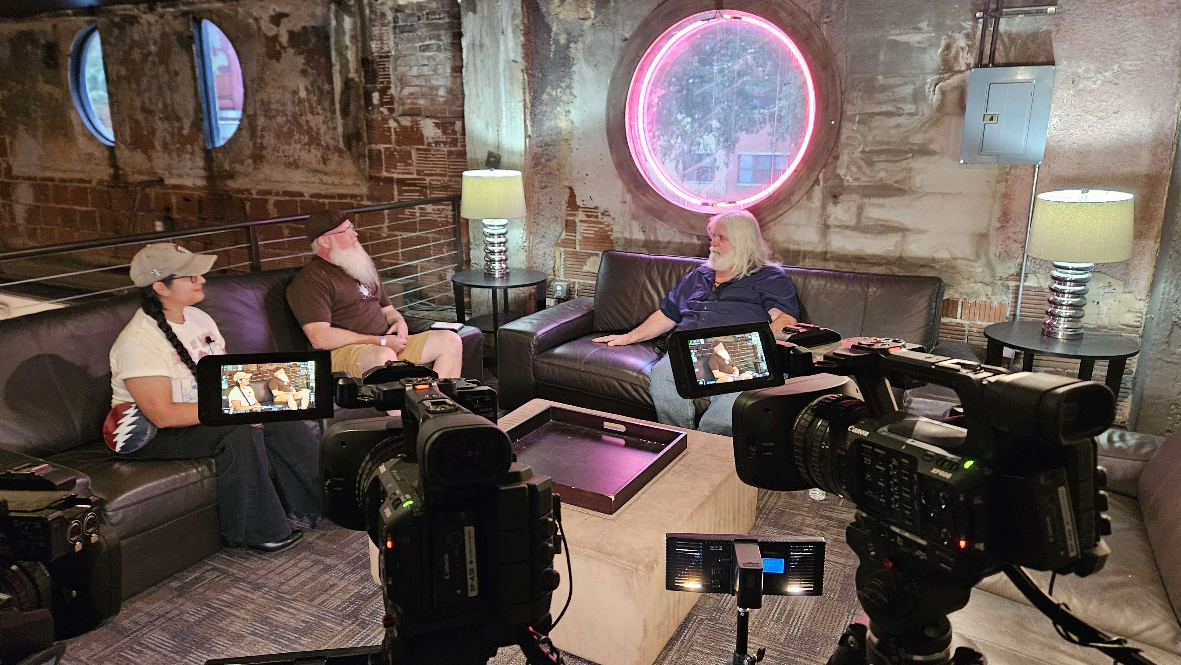 Live interview video production